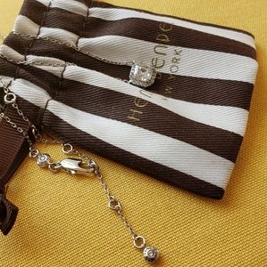 Henri Bendel Luxe Pave  Pendant Silver